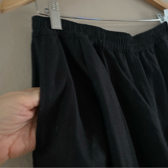 NWT The Celect Los Angeles Black Linen Pull-On Balloon Pants Streetwear Size XL - Picture 6 of 16
